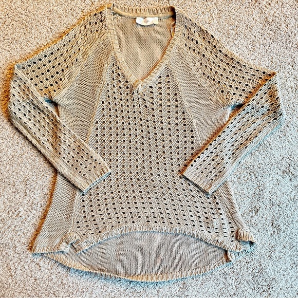 RD Style Women's Beige Knit Sweater - Picture 1 of 2